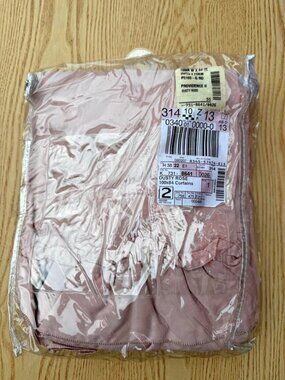 J.C. PENNY Home 50W x 84L Dusty Rose Cotton Blend UNLINED Drapes. Set of 2